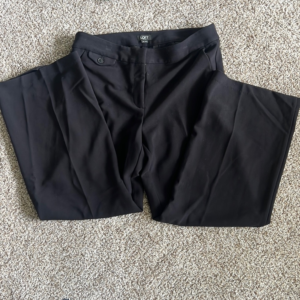 Loft Black Wide Leg pants